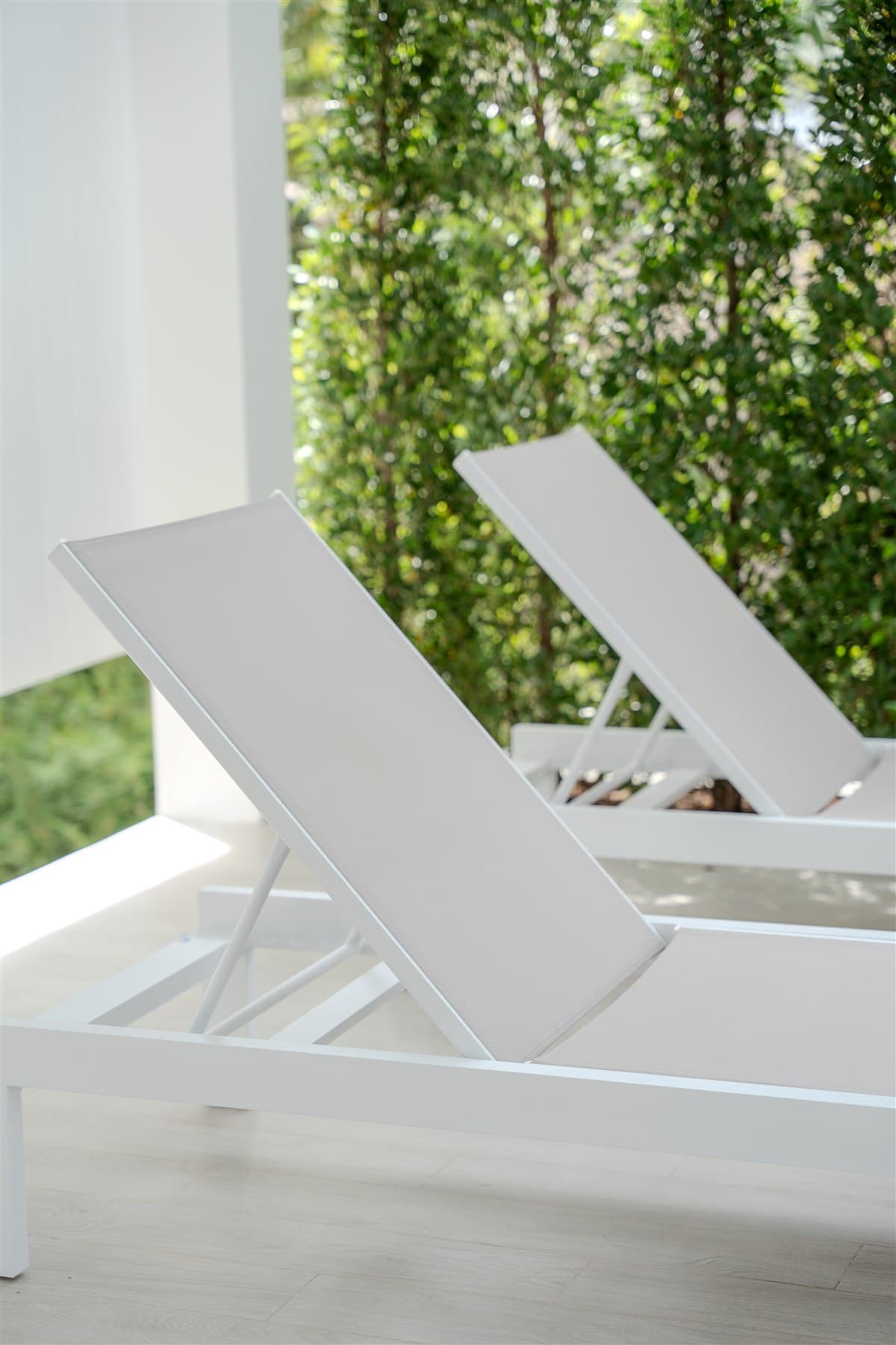 Loungers beside the private pool