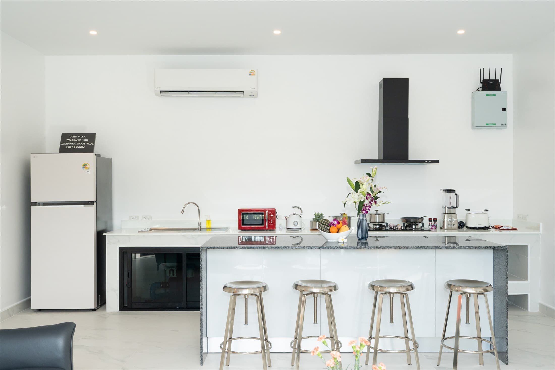 Equipped villa kitchen