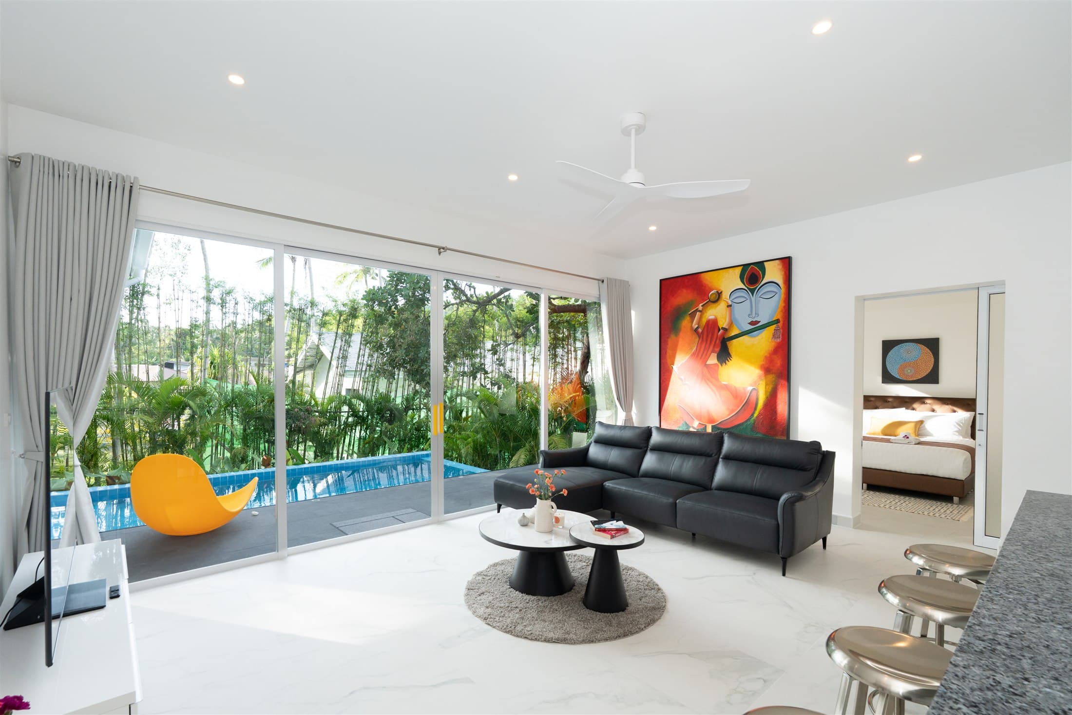 Open living room